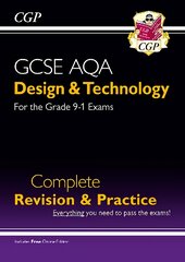 Grade 9-1 Design & Technology AQA Complete Revision & Practice (with Online Edition) цена и информация | Книги для подростков и молодежи | pigu.lt