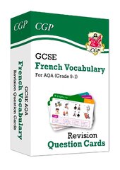 GCSE AQA French: Vocabulary Revision Question Cards цена и информация | Книги для подростков  | pigu.lt