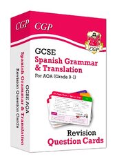 GCSE AQA Spanish: Grammar & Translation Revision Question Cards kaina ir informacija | Knygos paaugliams ir jaunimui | pigu.lt