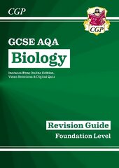 GCSE Biology AQA Revision Guide - Foundation includes Online Edition, Videos & Quizzes цена и информация | Книги для подростков и молодежи | pigu.lt