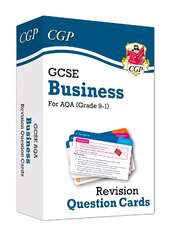 GCSE Business AQA Revision Question Cards kaina ir informacija | Knygos paaugliams ir jaunimui | pigu.lt