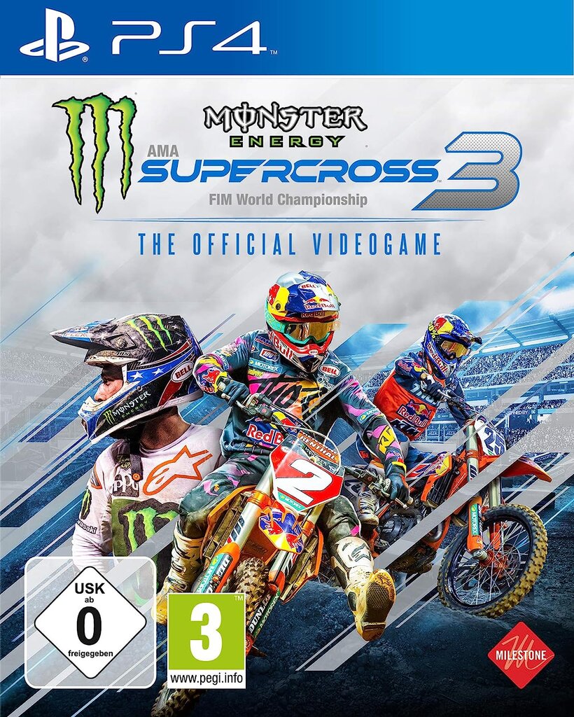 Monster Energy Supercross - The Official Videogame 3, PlayStation 4 kaina ir informacija | Kompiuteriniai žaidimai | pigu.lt