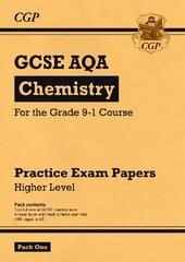 Grade 9-1 GCSE Chemistry AQA Practice Papers: Higher Pack 1 kaina ir informacija | Knygos paaugliams ir jaunimui | pigu.lt