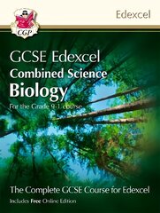 Grade 9-1 GCSE Combined Science for Edexcel Biology Student Book with Online Edition цена и информация | Книги для подростков  | pigu.lt