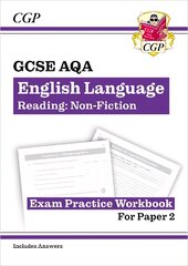 New GCSE English Language AQA Reading Non-Fiction Exam Practice Workbook (Paper 2) - inc. Answers цена и информация | Книги для подростков и молодежи | pigu.lt