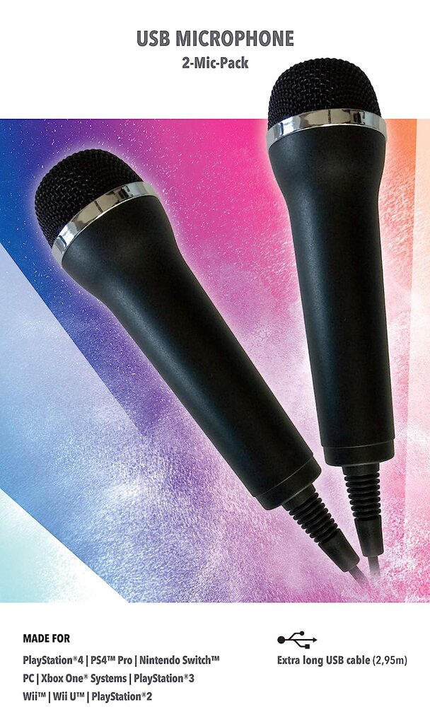 USB Mikrofonas Karaoke Games kaina ir informacija | Mikrofonai | pigu.lt
