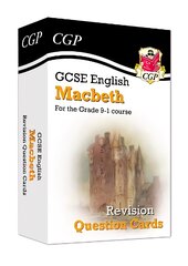 GCSE English Shakespeare - Macbeth Revision Question Cards kaina ir informacija | Knygos paaugliams ir jaunimui | pigu.lt