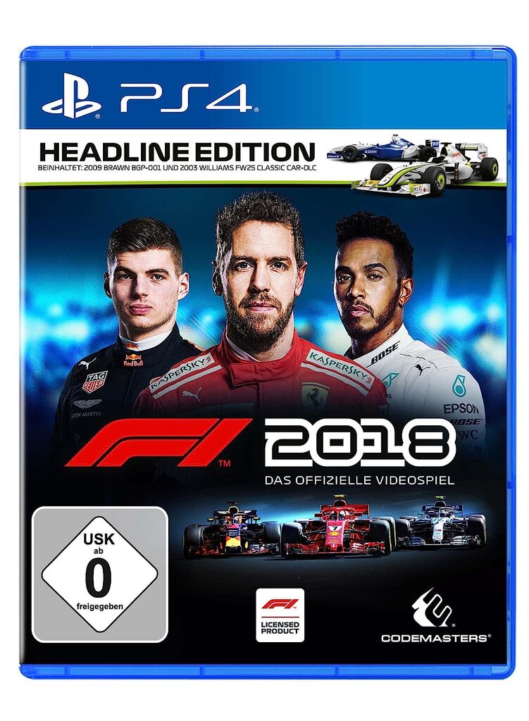 F1 2018 Headline Edition, PlayStation 4 kaina ir informacija | Kompiuteriniai žaidimai | pigu.lt