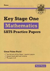 KS1 Maths SATS Practice Papers: Pack 3 kaina ir informacija | Knygos paaugliams ir jaunimui | pigu.lt