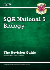 National 5 Biology: SQA Revision Guide with Online Edition цена и информация | Книги для подростков и молодежи | pigu.lt