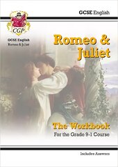 Grade 9-1 GCSE English Shakespeare - Romeo & Juliet Workbook (includes Answers) kaina ir informacija | Knygos paaugliams ir jaunimui | pigu.lt