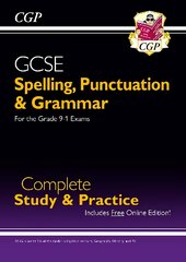 Spelling, Punctuation and Grammar for Grade 9-1 GCSE Complete Study & Practice (with Online Edition) цена и информация | Книги для подростков  | pigu.lt