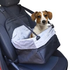 Flamingo automobilio sėdynė-krepšys šunims Ula, pilka kaina ir informacija | Transportavimo narvai, krepšiai | pigu.lt