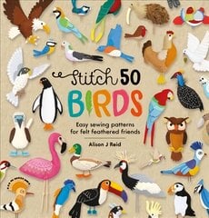 Stitch 50 Birds: Easy sewing patterns for felt feathered friends цена и информация | Книги об искусстве | pigu.lt