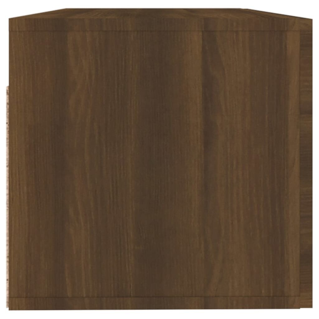 Sieninė spintelė, Apdirbta mediena, 100x36,5x35cm, ruda ąžuolo spalva цена и информация | Svetainės spintelės | pigu.lt