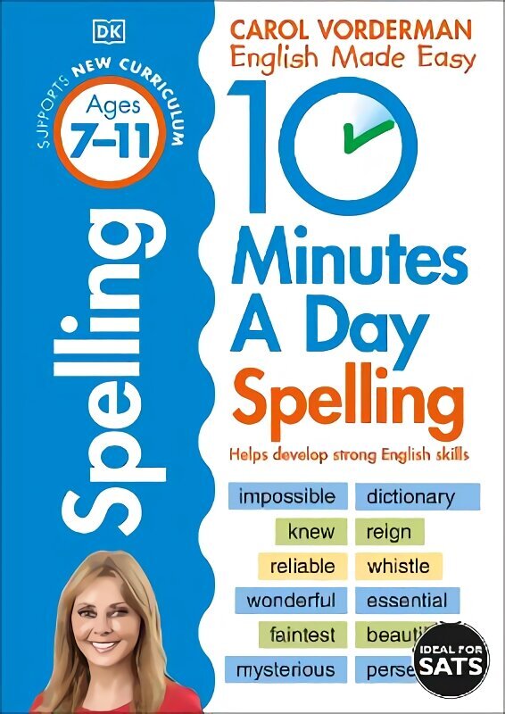 10 Minutes A Day Spelling: Helps Develop Strong English Skills (Ages 7-11) цена и информация | Užsienio kalbos mokomoji medžiaga | pigu.lt