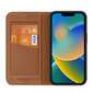 Dux Ducis Skin X2 iPhone 14 with magnetic flap brown kaina ir informacija | Telefono dėklai | pigu.lt