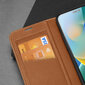 Dux Ducis Skin X2 iPhone 14 Pro with magnetic flap brown kaina ir informacija | Telefono dėklai | pigu.lt