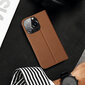 Dux Ducis Skin X2 iPhone 14 Pro with magnetic flap brown kaina ir informacija | Telefono dėklai | pigu.lt