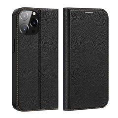 Dux Ducis Skin X2 iPhone 14 Pro Max magnetic flip Black kaina ir informacija | Telefono dėklai | pigu.lt