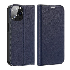 Dux Ducis Skin X2 iPhone 14 Pro Max with magnetic flap blue kaina ir informacija | Telefono dėklai | pigu.lt