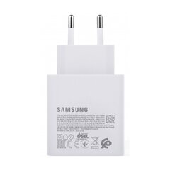 Сетевое USB-зарядное устройство Samsung 65W AFC (GP-PTU020SODWQ), белое  цена и информация | Зарядные устройства для телефонов | pigu.lt