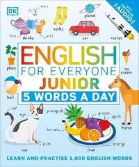 English for Everyone Junior 5 Words a Day: Learn and Practise 1,000 English Words цена и информация | Книги для подростков  | pigu.lt