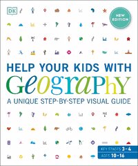 Help Your Kids with Geography, Ages 10-16 (Key Stages 3 & 4): A Unique Step-By-Step Visual Guide цена и информация | Книги для подростков и молодежи | pigu.lt