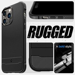 Чехол Spigen Rugged Armor для iPhone 14 Pro Max, черный цена и информация | Чехлы для телефонов | pigu.lt