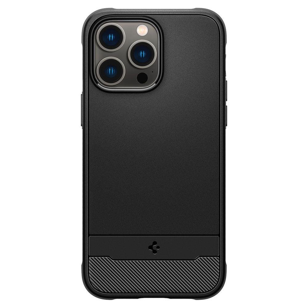 Spigen Rugged Armor iPhone 14 Pro Max Black kaina ir informacija | Telefono dėklai | pigu.lt