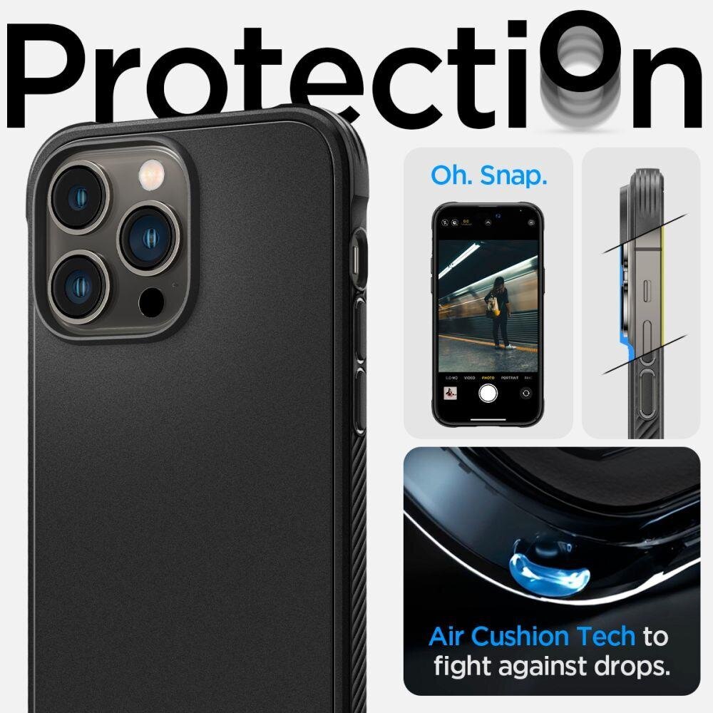 Spigen Rugged Armor iPhone 14 Pro Black цена и информация | Telefono dėklai | pigu.lt