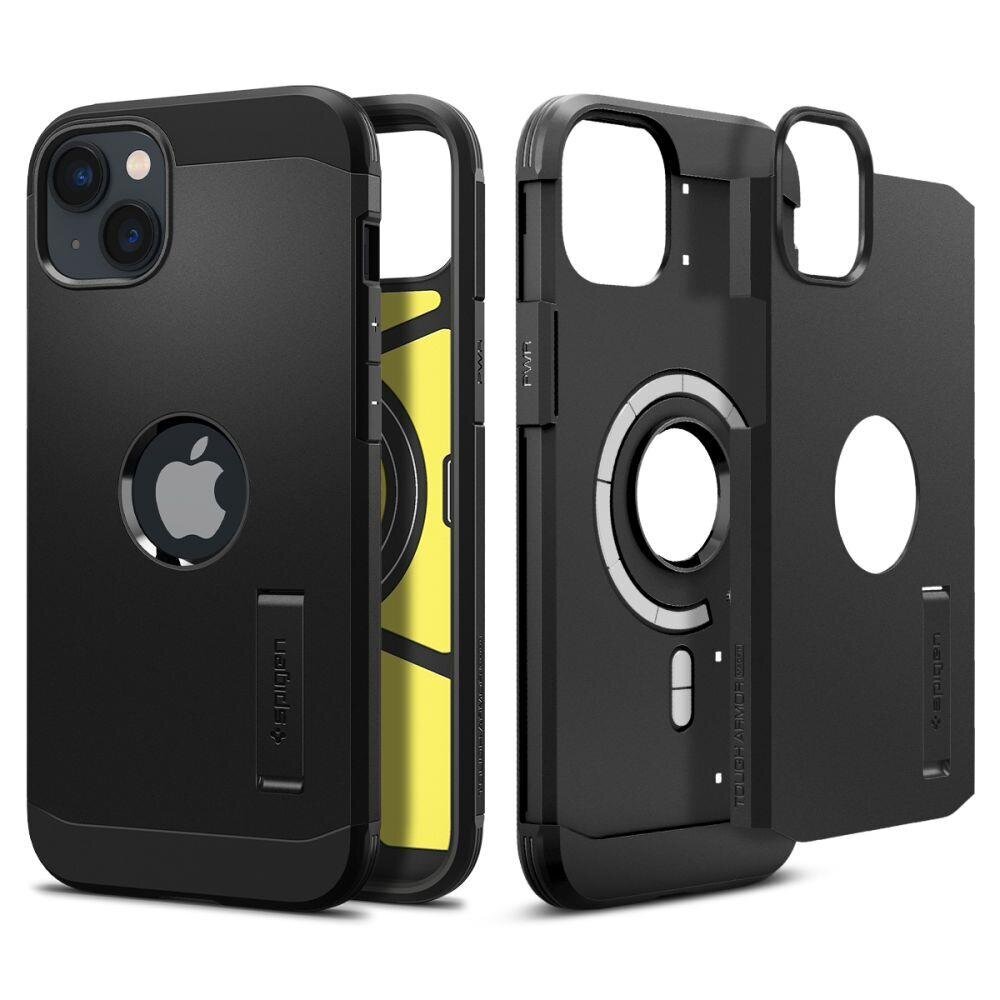 Spigen Tough Armor iPhone 14 Black kaina ir informacija | Telefono dėklai | pigu.lt