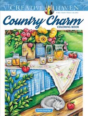 Creative Haven Country Charm Coloring Book kaina ir informacija | Knygos apie sveiką gyvenseną ir mitybą | pigu.lt