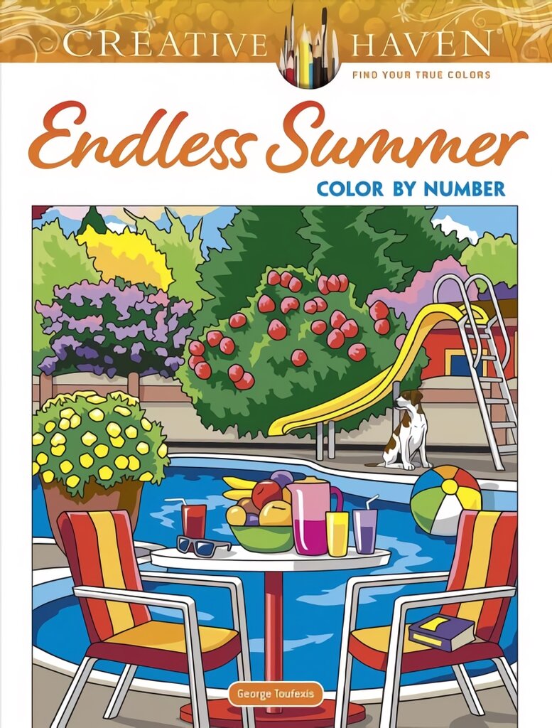 Creative Haven Endless Summer Color by Number цена и информация | Knygos mažiesiems | pigu.lt
