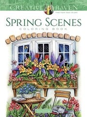 Creative Haven Spring Scenes Coloring Book цена и информация | Книги о питании и здоровом образе жизни | pigu.lt