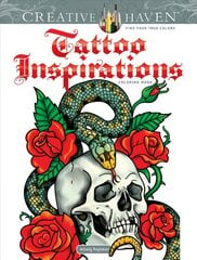 Creative Haven Tattoo Inspirations Coloring Book цена и информация | Книги для самых маленьких | pigu.lt