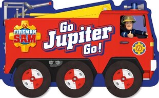 Fireman Sam: Go, Jupiter, Go! (a shaped board book with wheels): Wheel Book kaina ir informacija | Knygos mažiesiems | pigu.lt