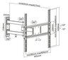 Kruger&Matz ANNZ10416 32-55" цена и информация | Televizorių laikikliai, tvirtinimai | pigu.lt