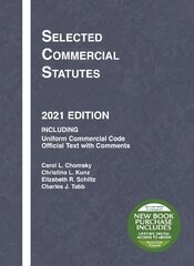 Selected Commercial Statutes: 2021 Edition kaina ir informacija | Ekonomikos knygos | pigu.lt