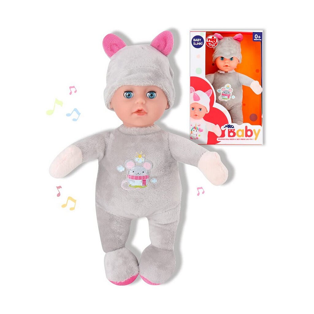 Kūdikio lėlė Reig 25 cm Katinas Pūkuotas žaislas kaina ir informacija | Žaislai mergaitėms | pigu.lt