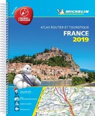 France 2019 -Tourist & Motoring Atlas A4 Laminated Spiral: Tourist & Motoring Atlas A4 spiral цена и информация | Путеводители, путешествия | pigu.lt