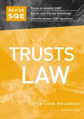 Revise SQE Trusts Law: SQE1 Revision Guide New edition цена и информация | Книги по экономике | pigu.lt