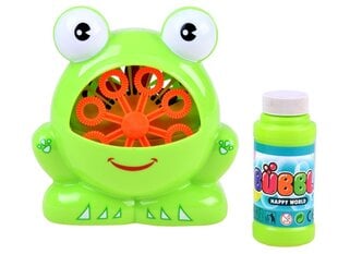 Мыльные пузыри - автомат-лягушка счастливого мира, зеленыe цена и информация | Игрушки для песка, воды, пляжа | pigu.lt