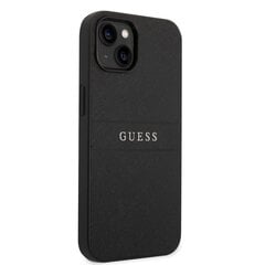 Guess PU Leather Saffiano Case для iPhone 14 Plus Black цена и информация | Чехлы для телефонов | pigu.lt