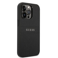 Guess PU Leather Saffiano Case для iPhone 14 Pro Max Black цена и информация | Чехлы для телефонов | pigu.lt