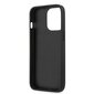 Guess PU 4G Metal Logo Case skirtas iPhone 14 Pro Max, pilkas цена и информация | Telefono dėklai | pigu.lt