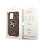 Guess PU 4G Metal Logo Case skirtas iPhone 14 Pro Max, rudas цена и информация | Telefono dėklai | pigu.lt
