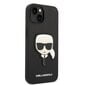 Karl Lagerfeld PU Saffiano Karl Head Case skirtas iPhone 14 Plus, juodas kaina ir informacija | Telefono dėklai | pigu.lt