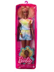 Mattel - Barbie Fashionistas Blonde Doll Afro With Side Puffs And Tie-Dye Romper / from Assort цена и информация | Игрушки для девочек | pigu.lt