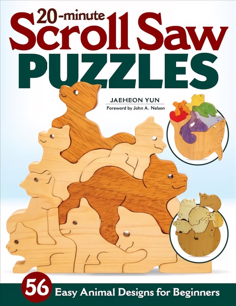 20-Minute Scroll Saw Puzzles: 56 Easy Animal Designs for Beginners цена и информация | Knygos apie meną | pigu.lt
